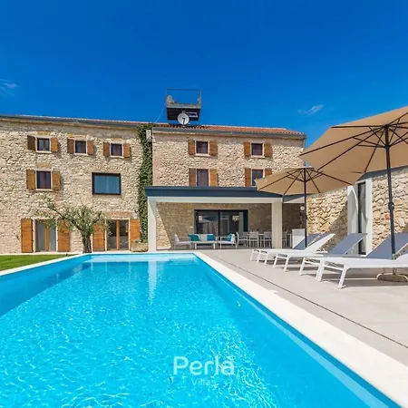 Charming Stone Cx With Large 50m2 Heated Pool Brtonigla