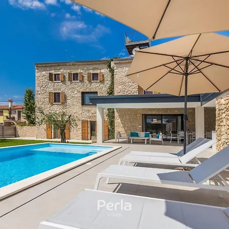 Villa Charming Stone Cx With Large 50m2 Heated Pool Brtonigla