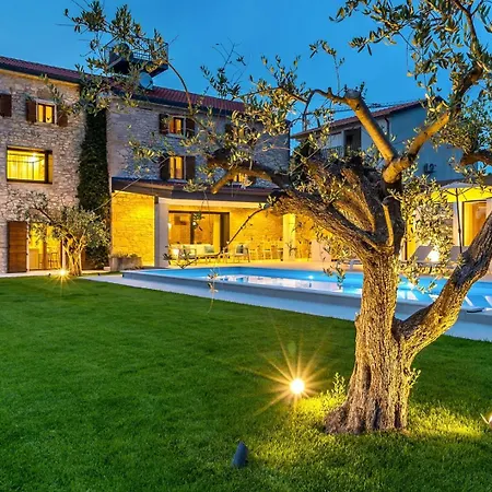 Charming Stone Cx With Large 50m2 Heated Pool * Brtonigla